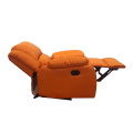Orangefarbene farbe liefern billig leder einzelnes sofa